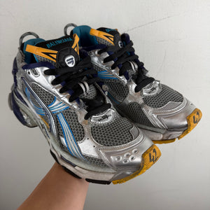 Balenciaga Orange/Blue Runner Sneakers