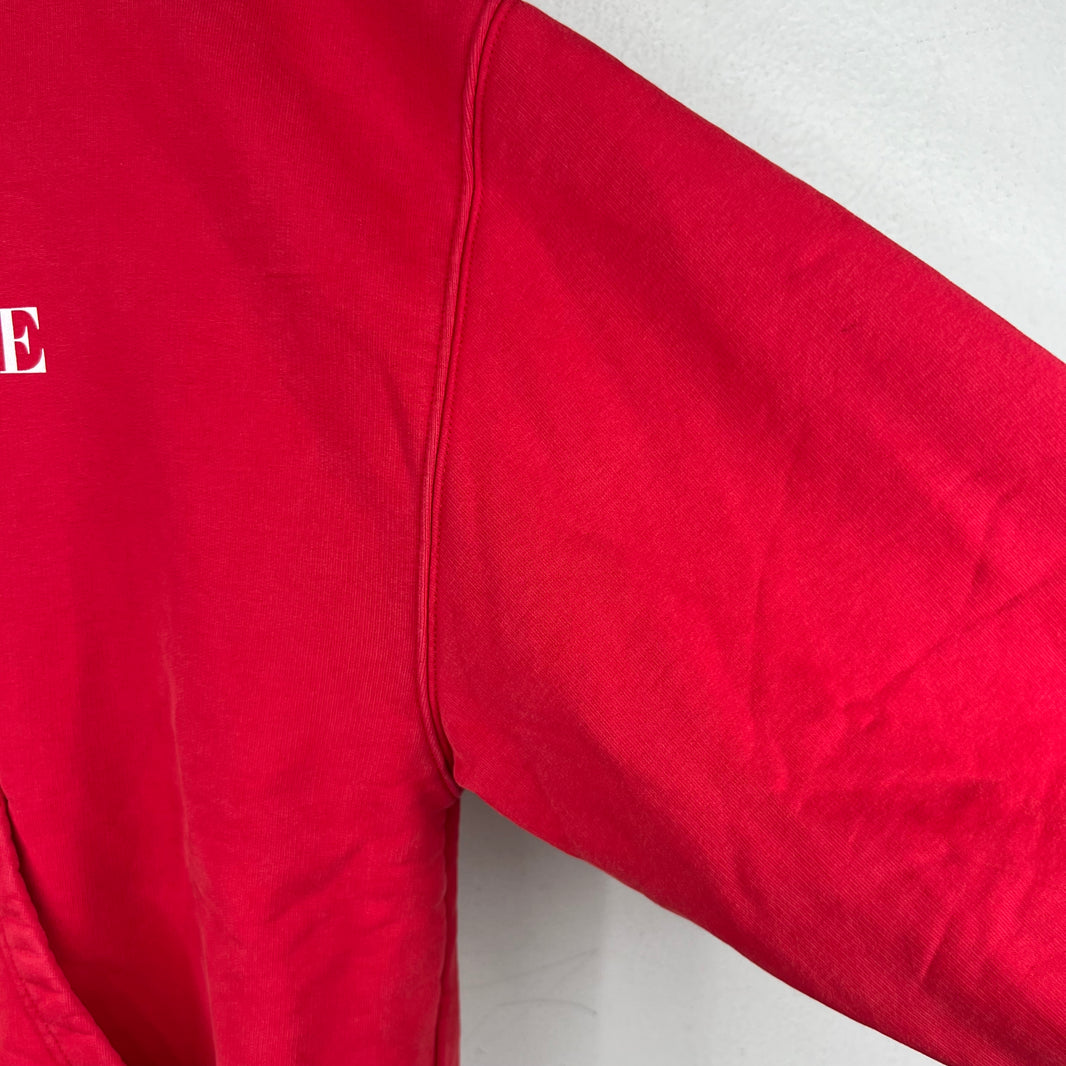 Balenciaga Sample Red Vogue Zip Up Hoodie