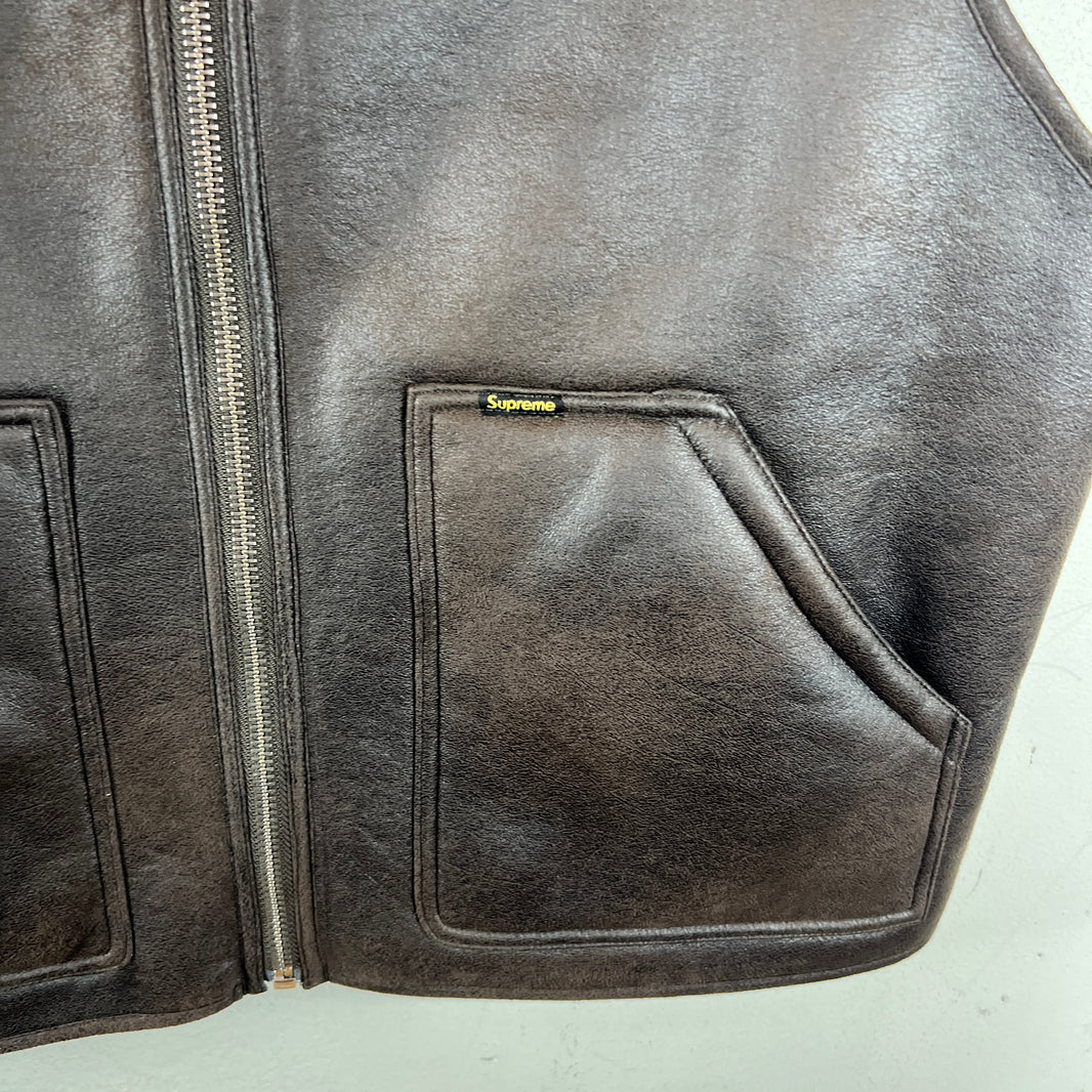 Supreme Faux Leather Vest