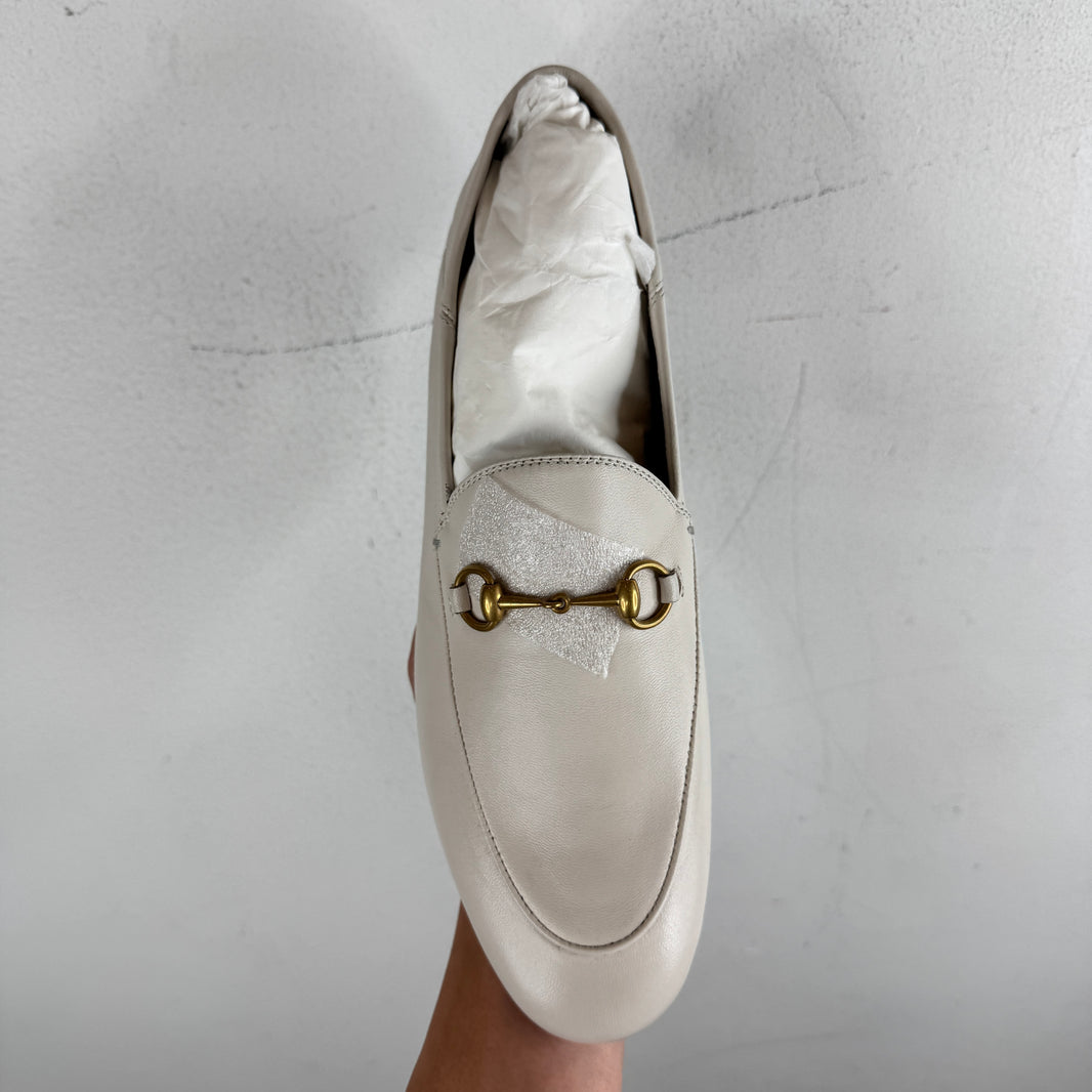 Gucci Horsebit White Loafer