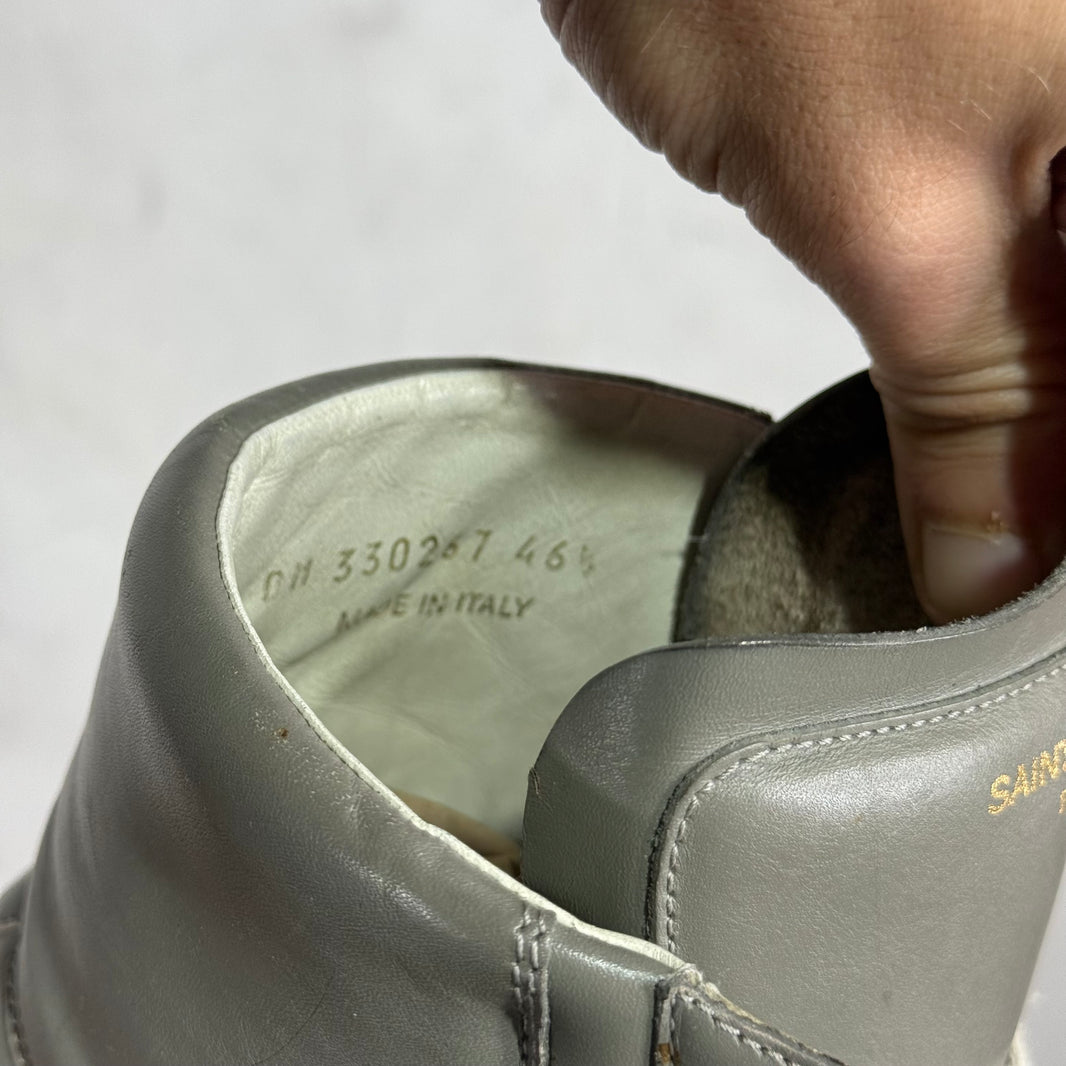 Saint Laurent Grey Leather SL03 Sneakers