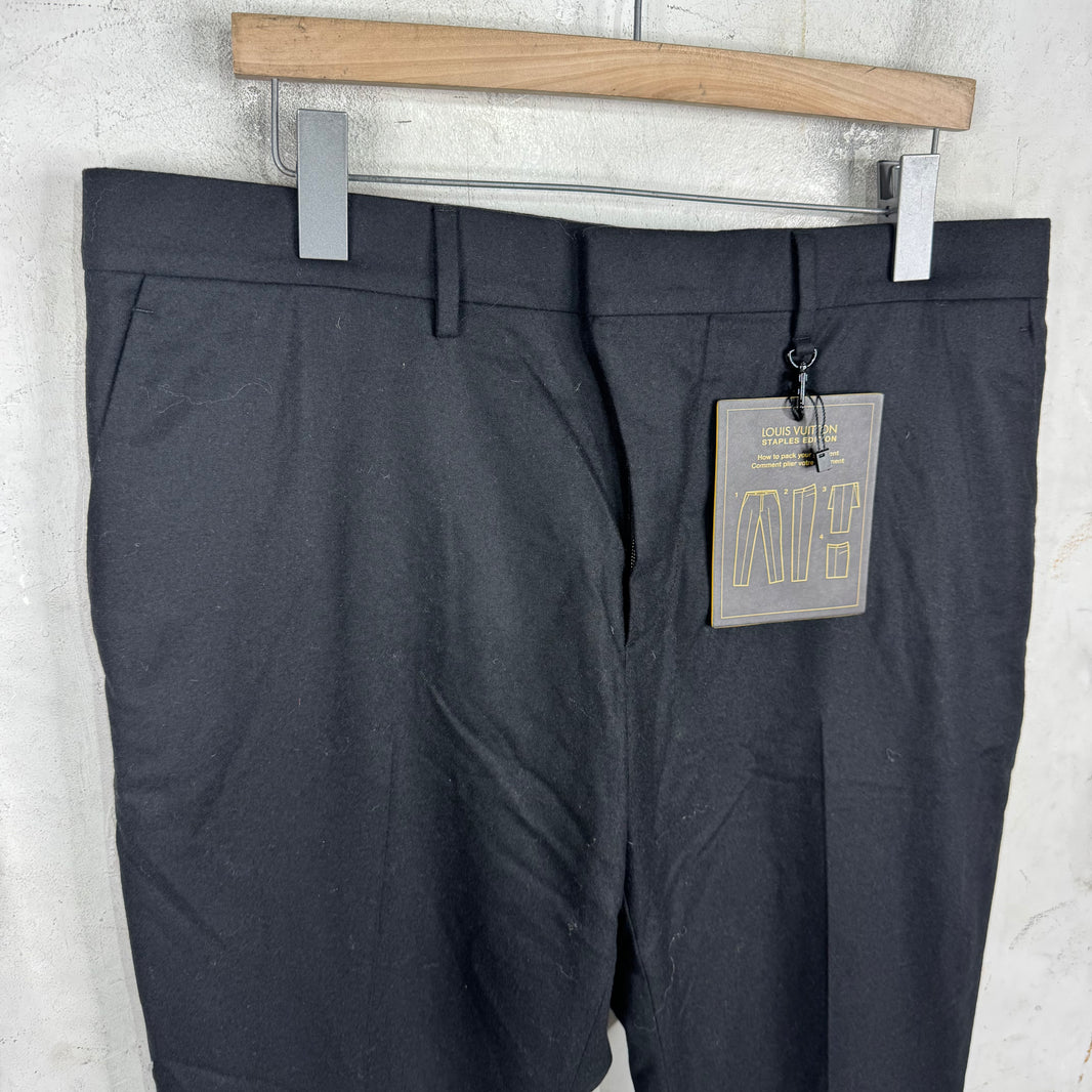 Louis Vuitton Staple Black Wool Trouser