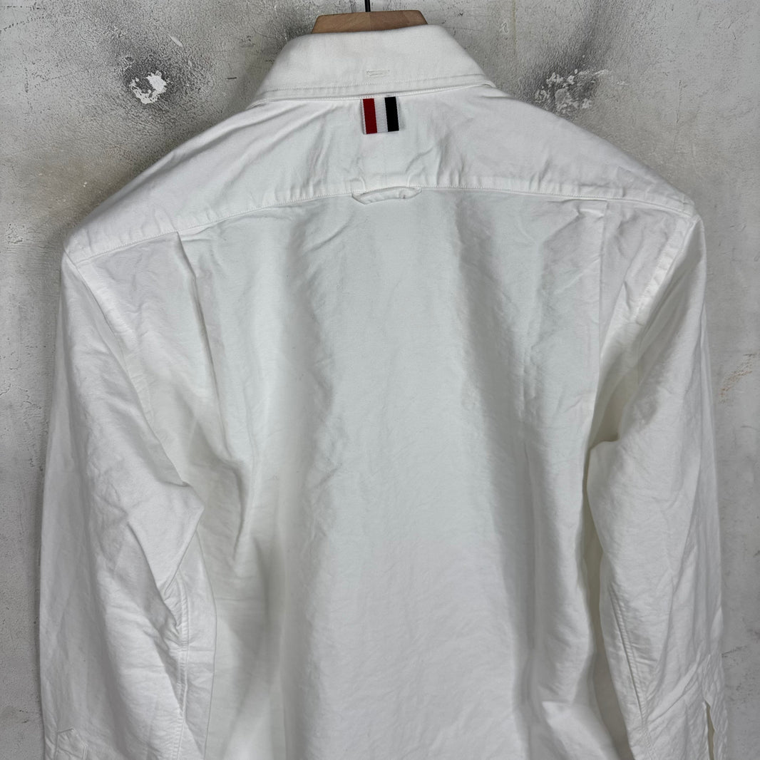 Thom Browne Canvas White L/S Buttoned Shirt