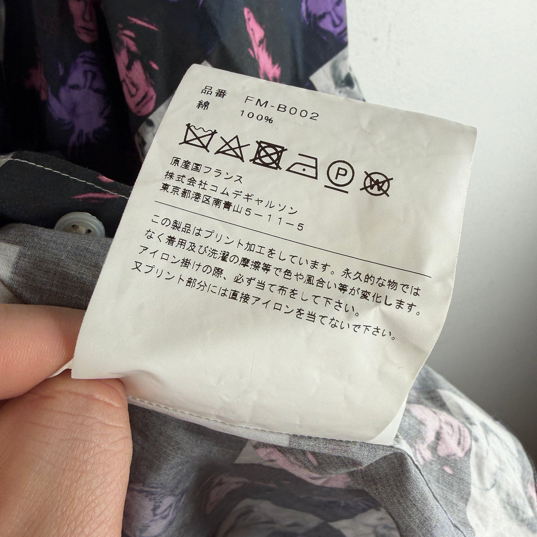 CDG Andy Warhol Portrait Button Up Shirt