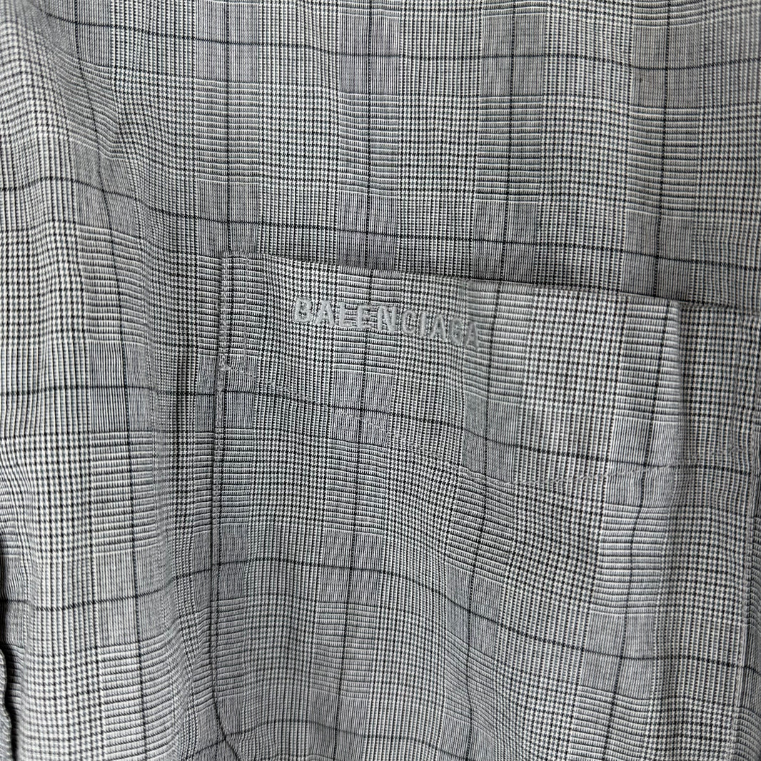 Balenciaga Plaid Swing Shirt