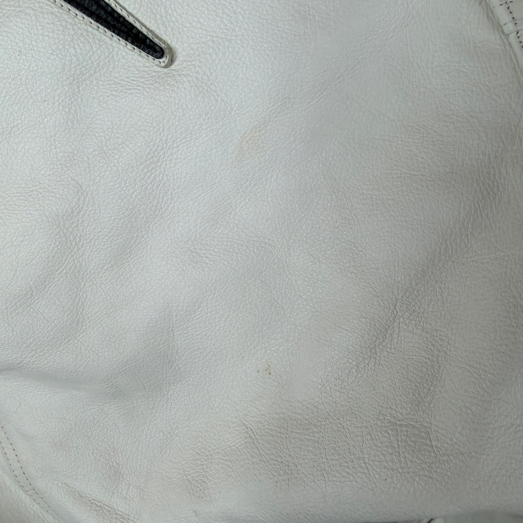 Supreme Nike White Leather Hooded Anorak