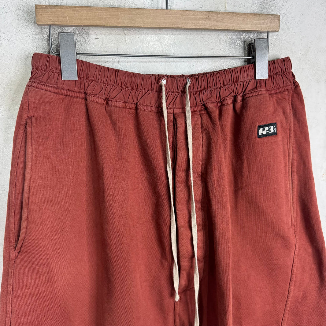 DRKSHDW Dropcrotch Rust Sweatshorts