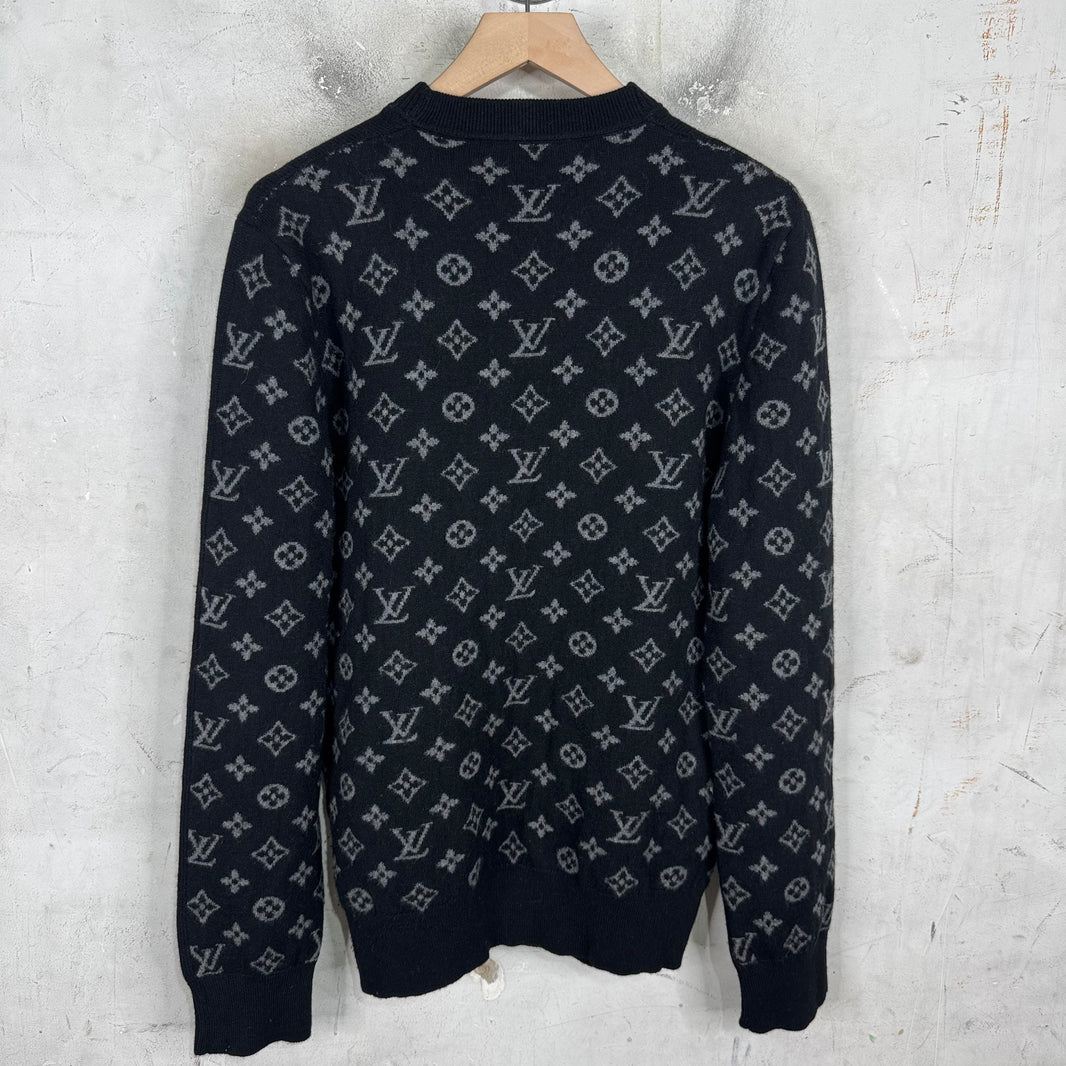 Louis Vuitton Graphite Monogram Cashmere Sweater