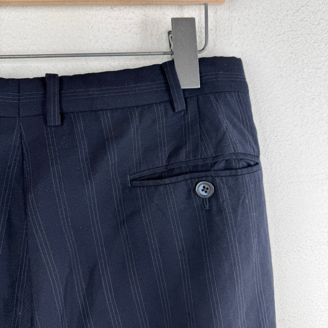 Hermes Navy Striped Trousers