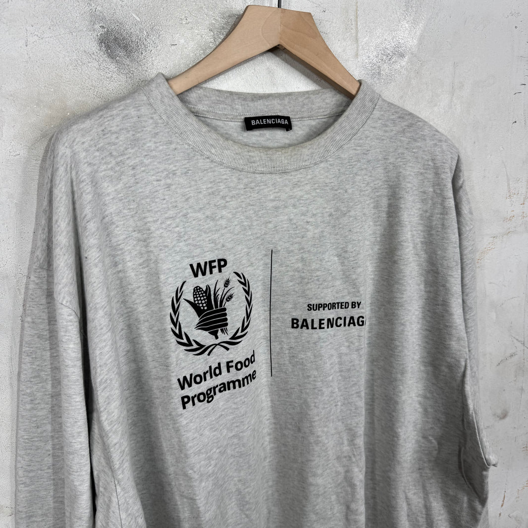 Balenciaga Grey WFP L/S T-Shirt