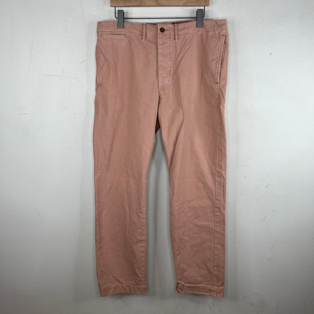 RRL Pink Officer Fit Chino Trousers