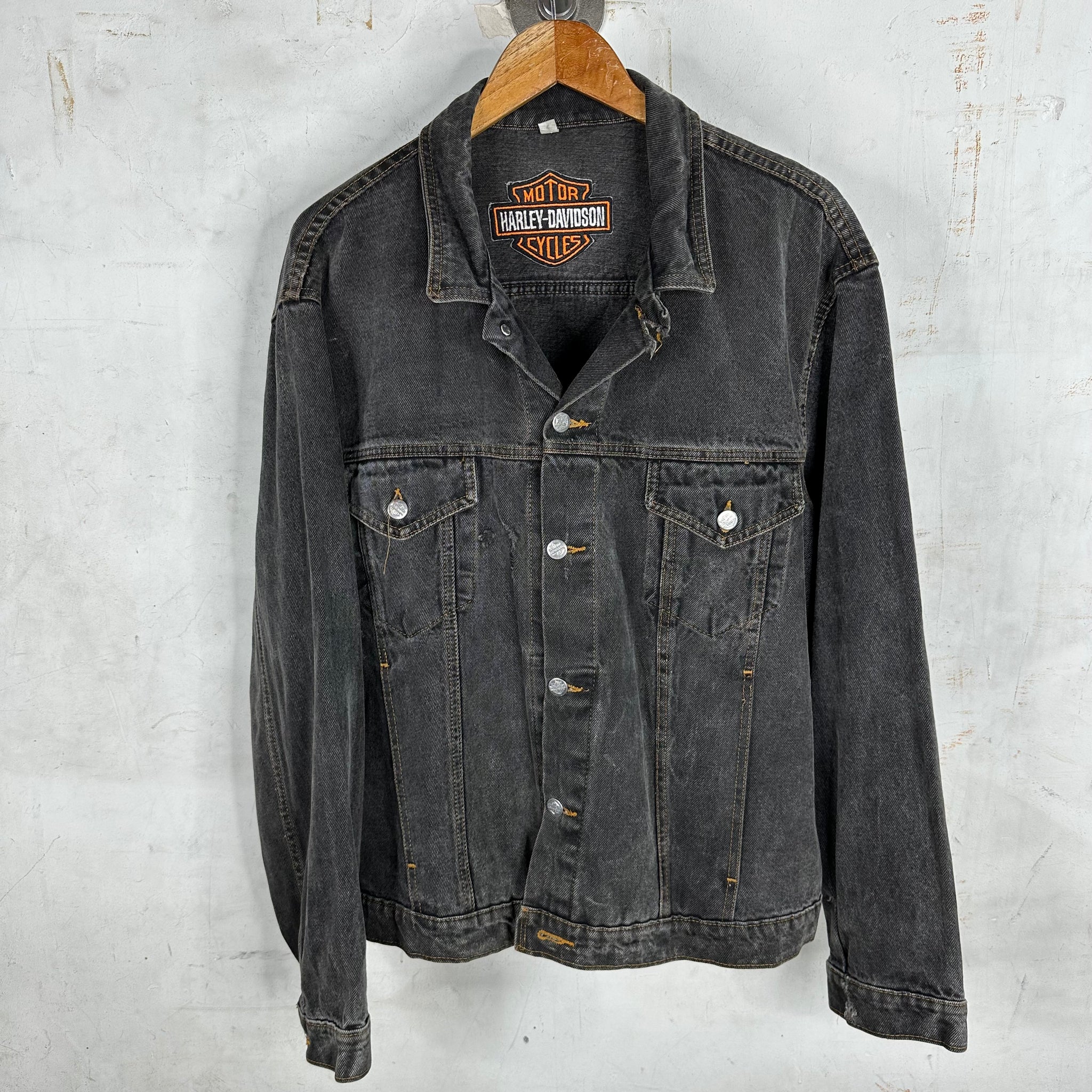 Vintage Harley Davidson Trucker Jacket