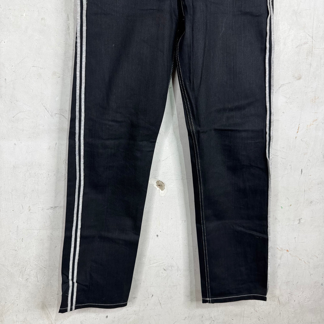 Margiela Reverse Seam Frayed Waistband Jeans