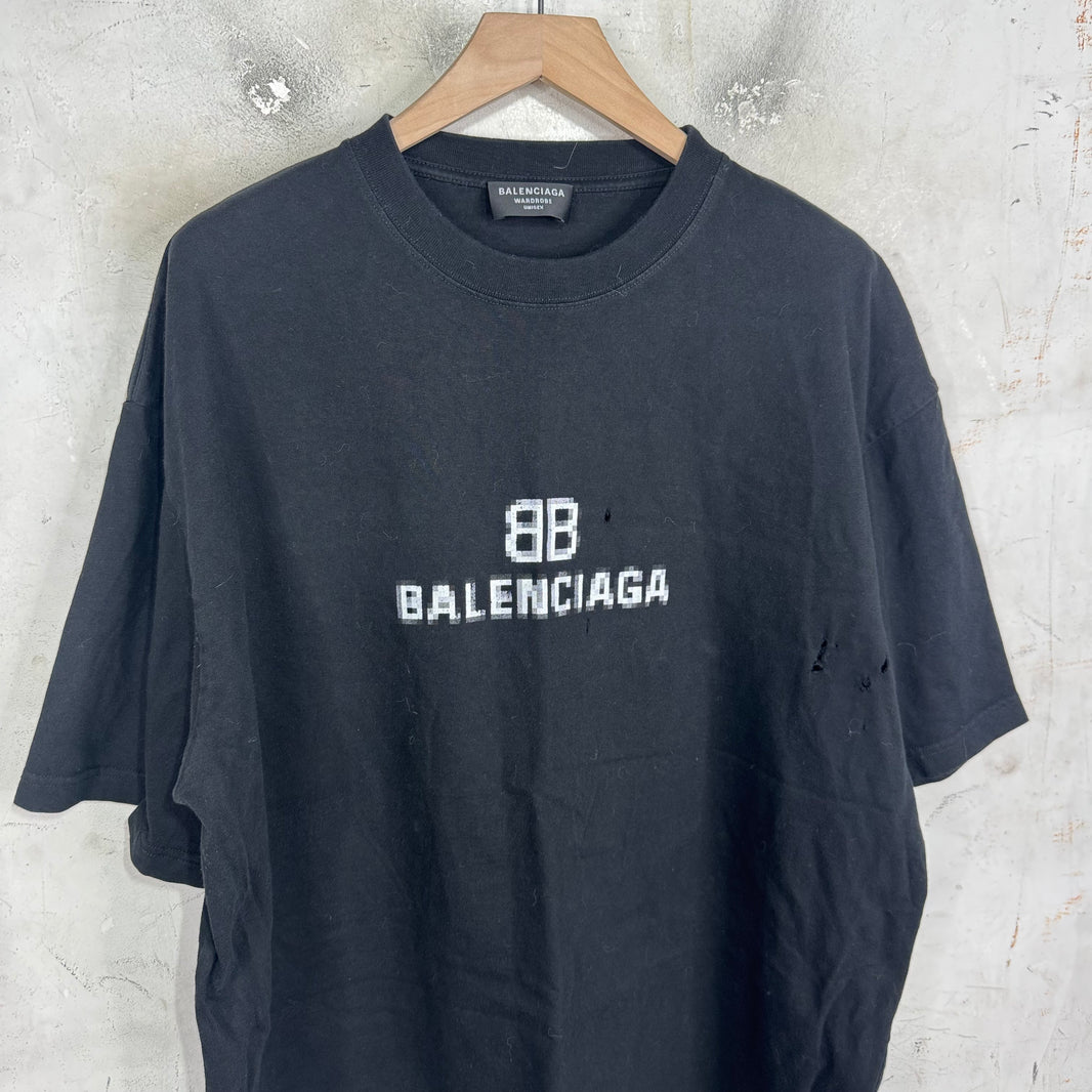 Balenciaga Pixelated BB T-Shirt
