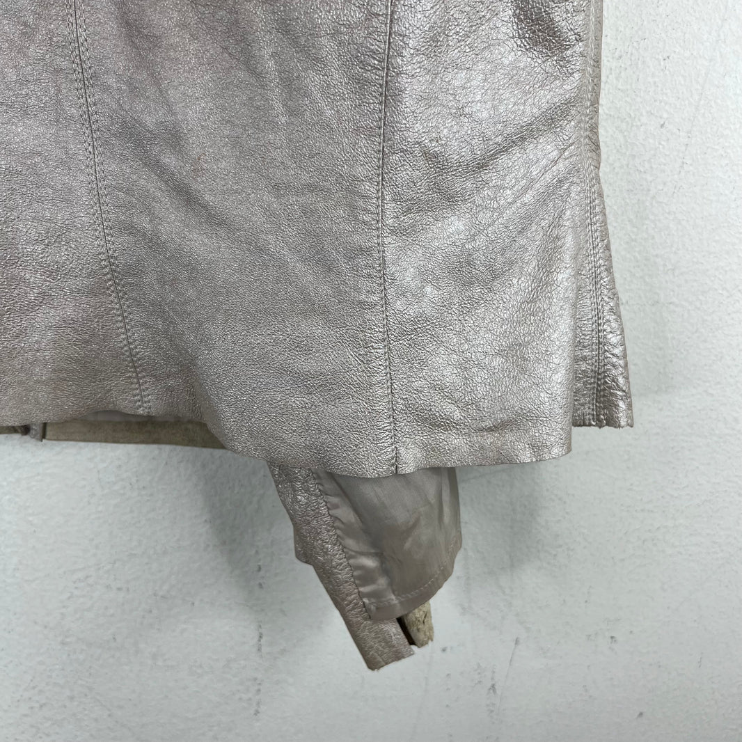 Rick Owens Silver Leather Vest