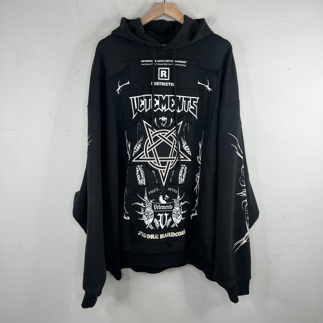 Vetements J'Adore Metal Hoodie