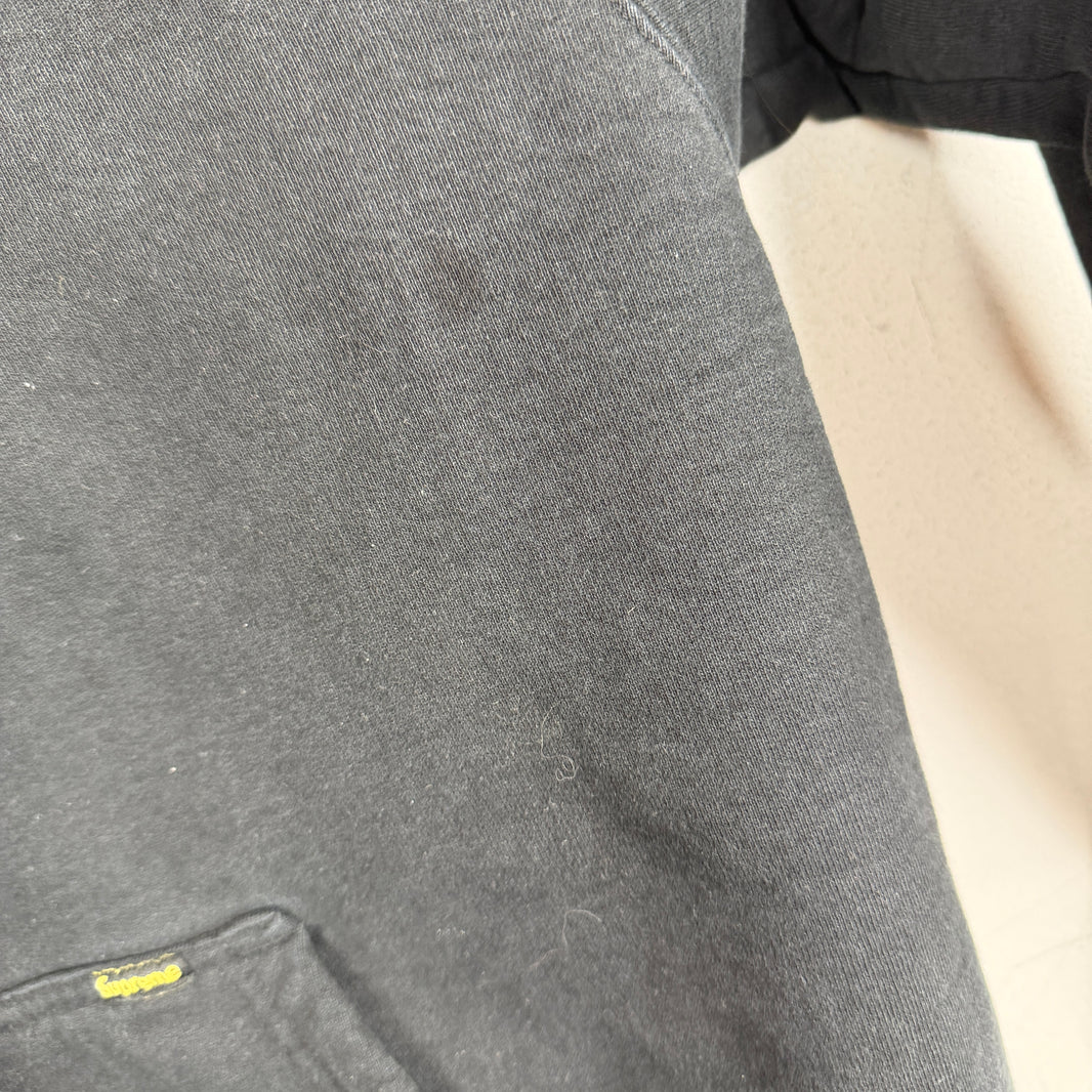 Supreme Plain Black Zip Hoodie