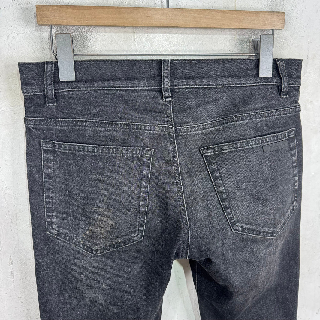 Prada Washed Black Skinny Jeans
