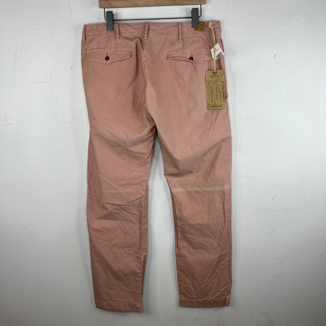 RRL Pink Officer Fit Chino Trousers