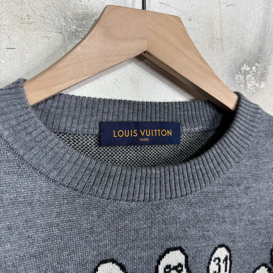 Louis Vuitton Grey Studio Sweater