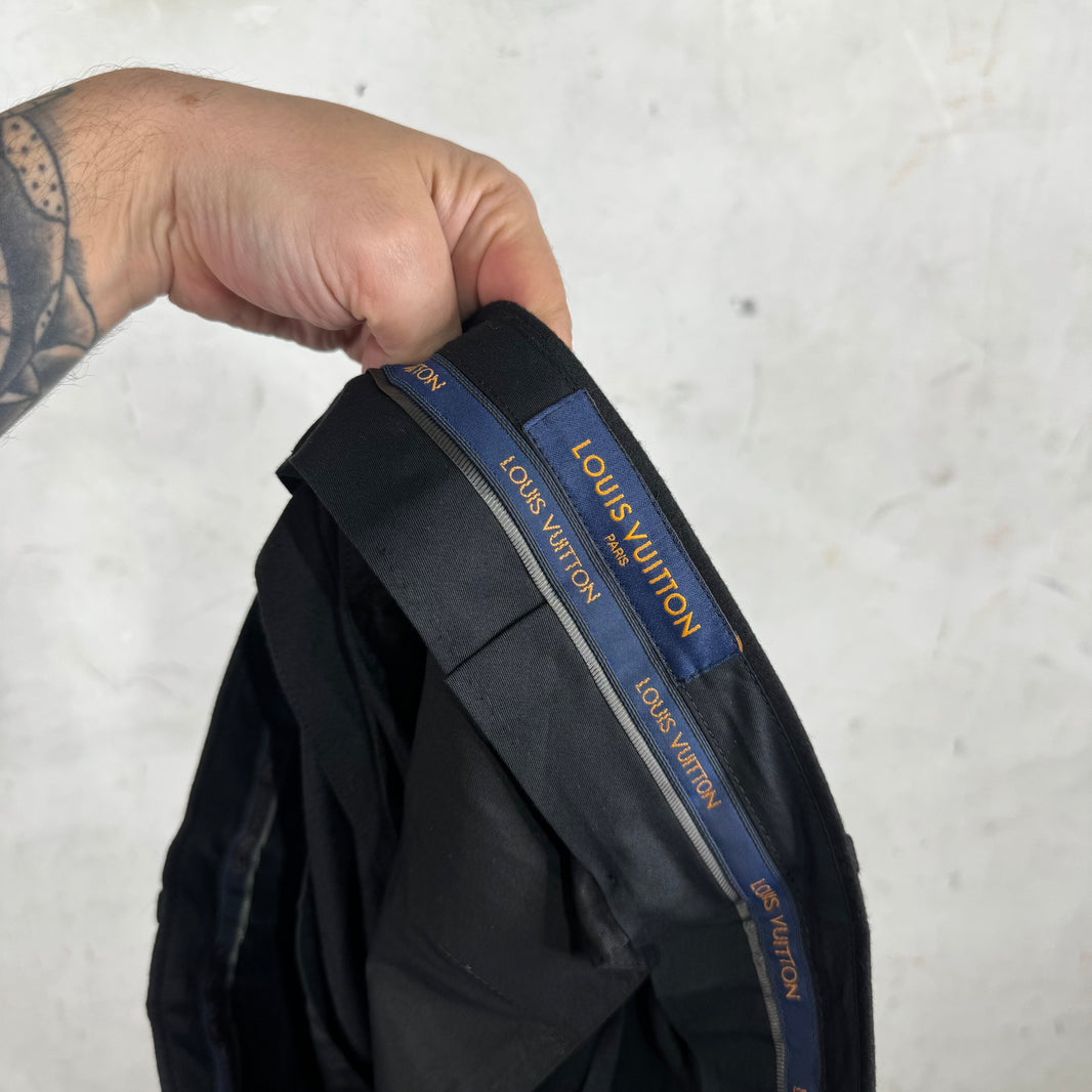 Louis Vuitton Staple Black Wool Trouser