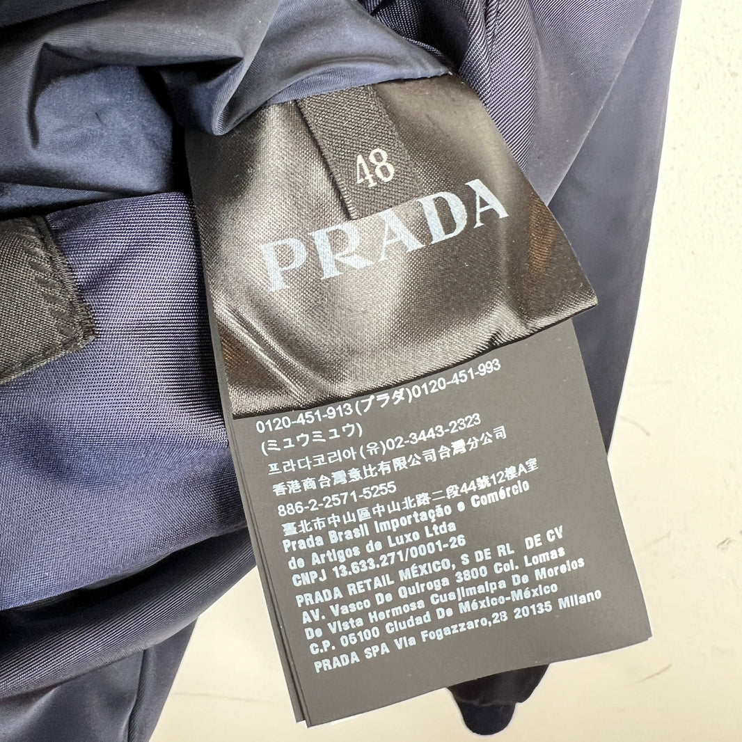 Prada Navy Reversible Bomber Jacket