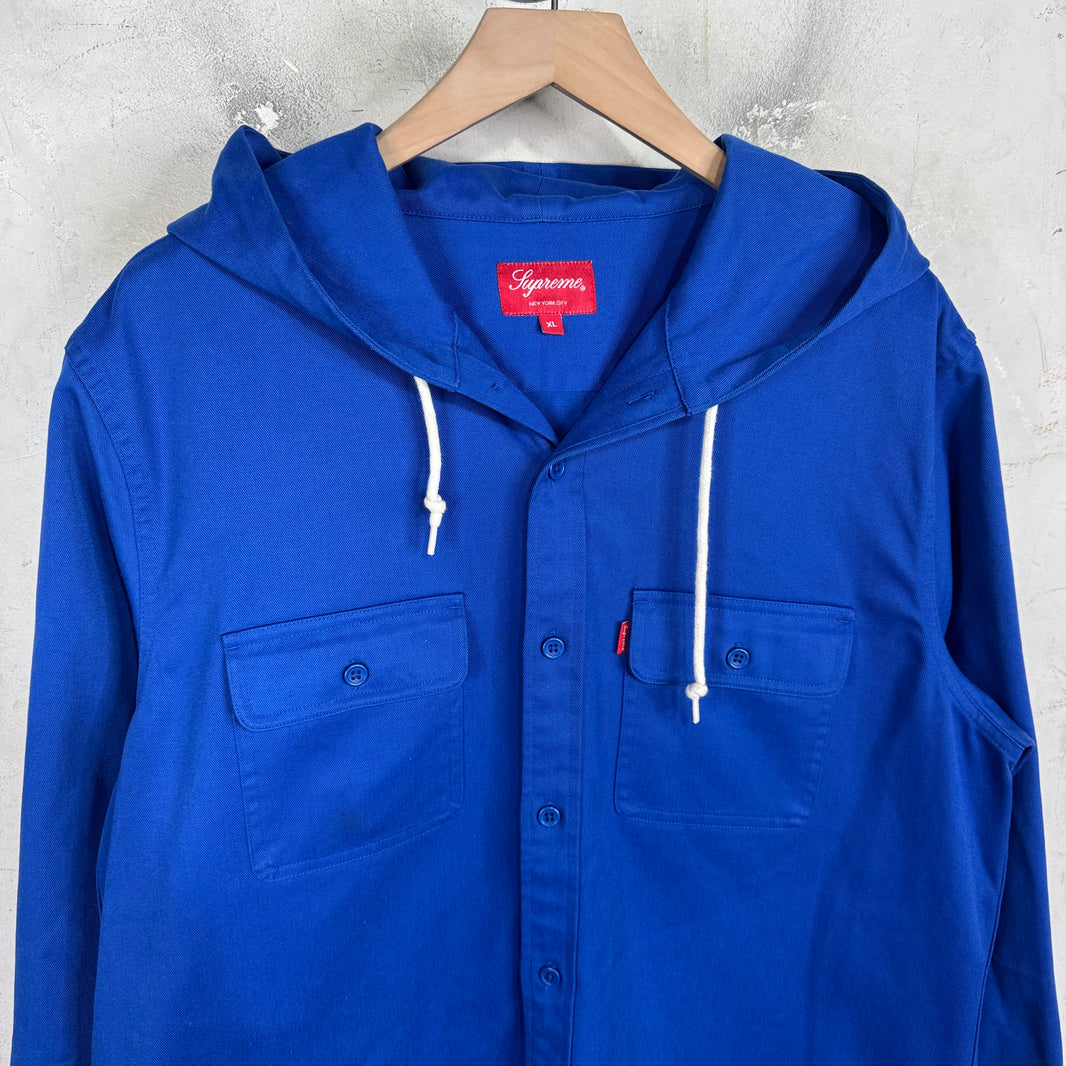Supreme Blue Planes Hooded Overshirt