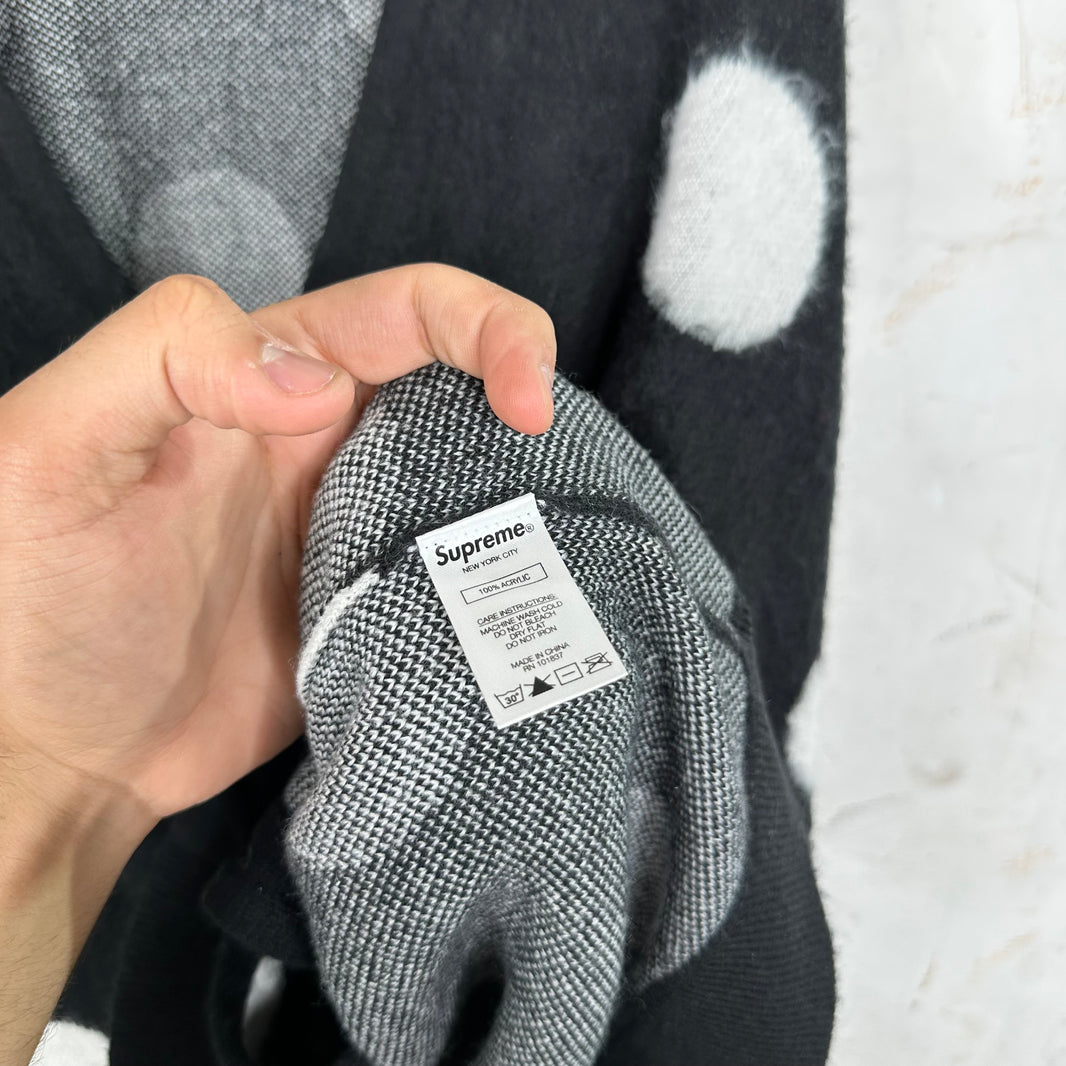 Supreme Brushed Polka Dot Cardigan