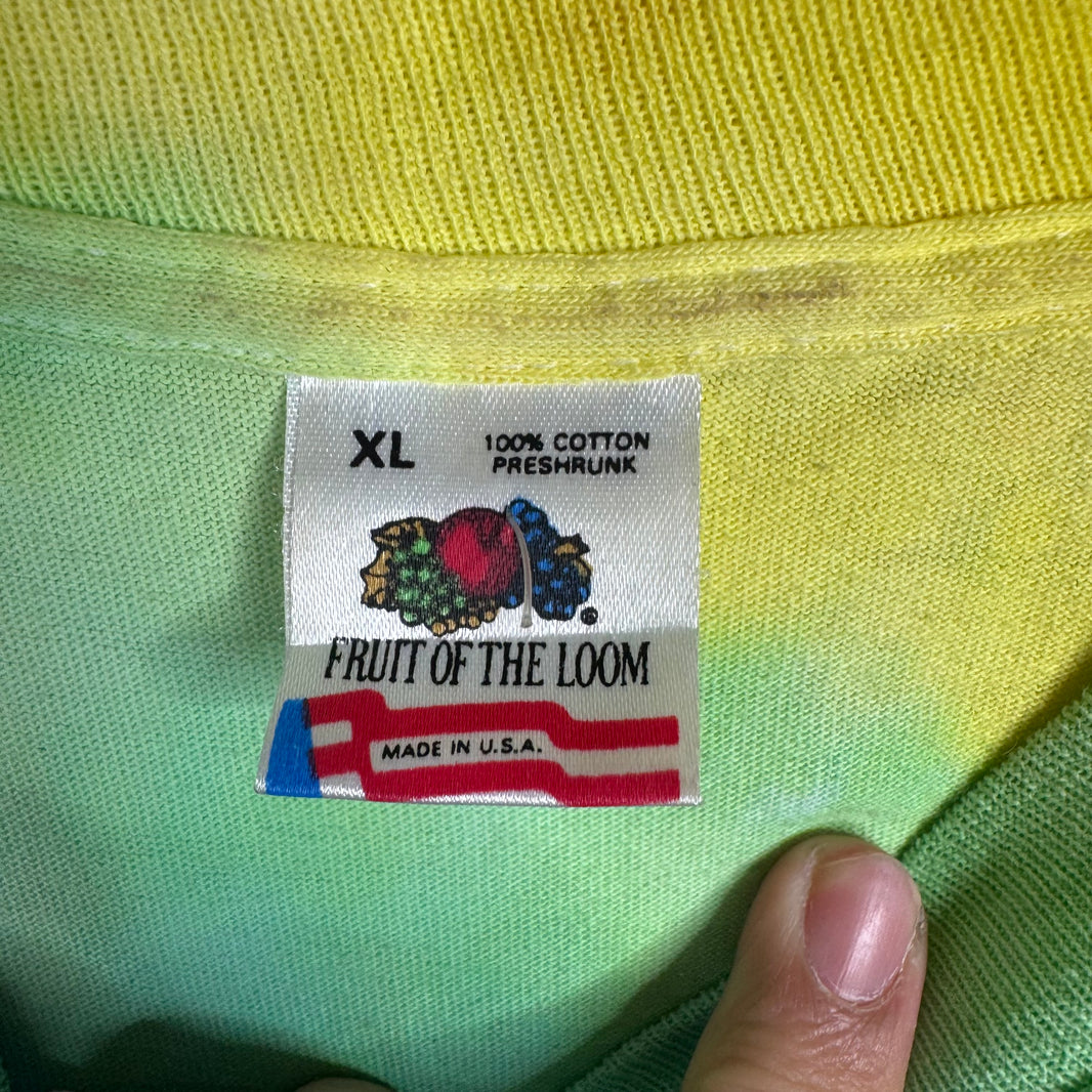 Vintage Grateful Dead Cropped Tie-dye Bears T-Shirt