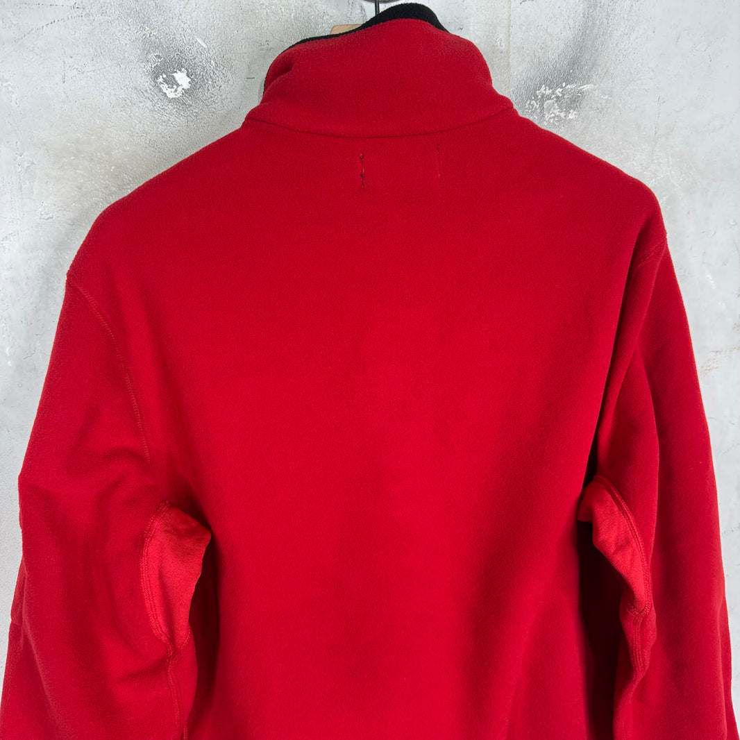 Ralph Lauren Red Fleece Ski Patch 1/4 Zip