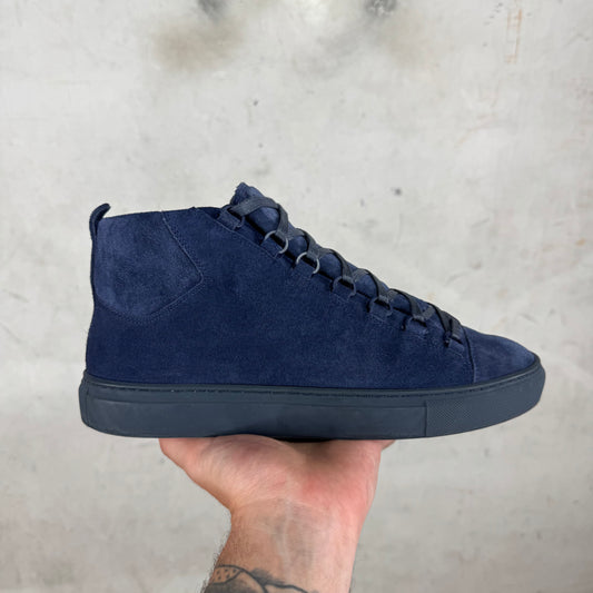 Balenciaga Navy Suede Arena Highs