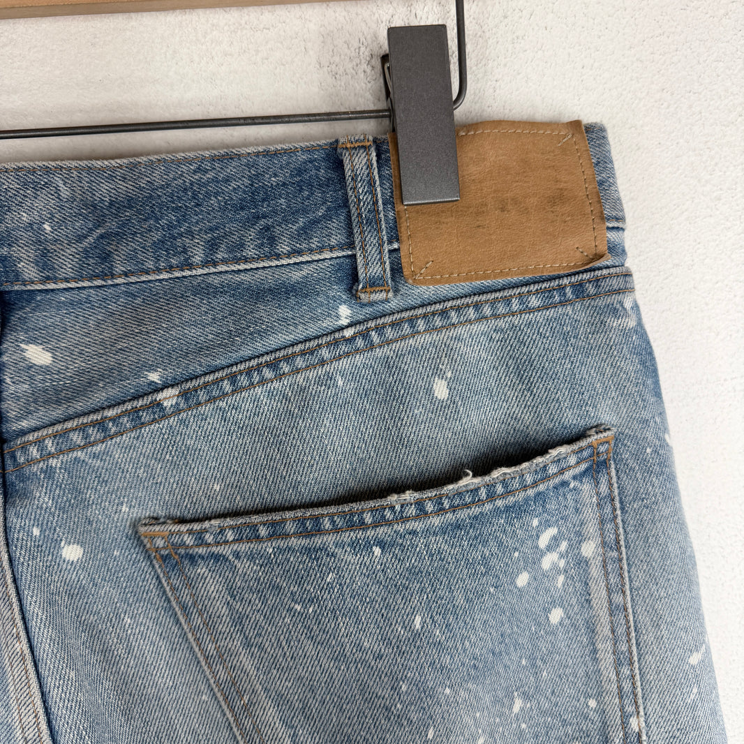 Celine Bleach Splatter Kurt Jeans