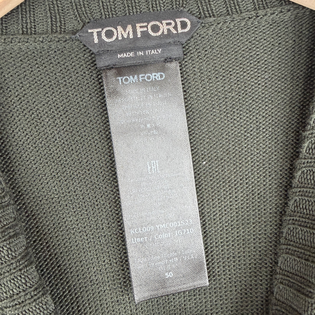Tom Ford Thin Dark Green Knit Sweater