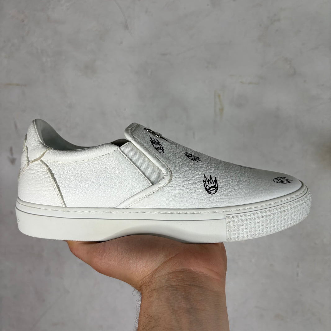 Chrome Hearts Matty Boy Sketched Slip On Shoes