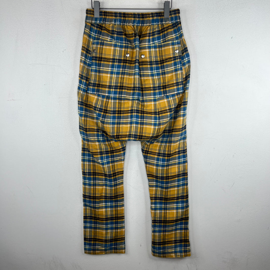 Rick Owens Acid Plaid Drop Crotch Pants