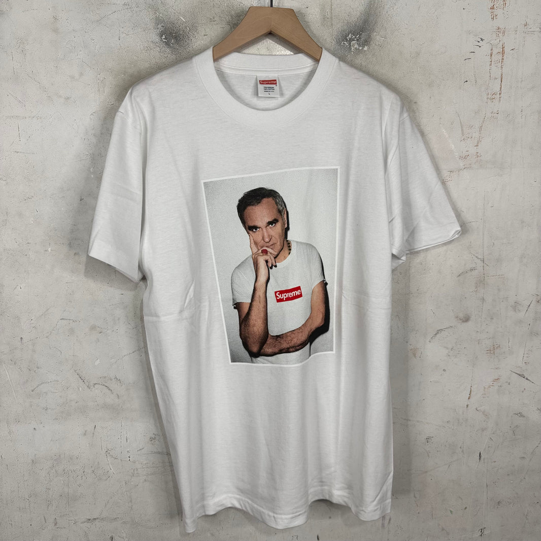 Supreme White Morrisey Test Print Sample T-Shirt