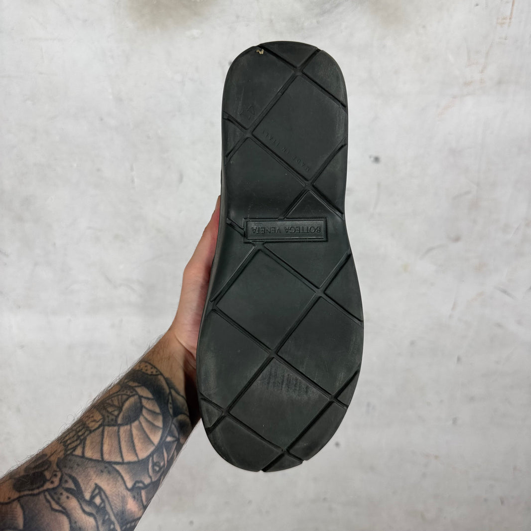 Bottega Veneta Charcoal Bomber Puddle Boots