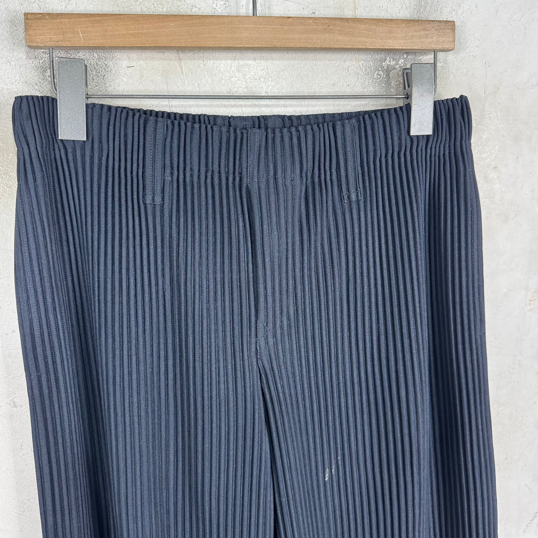 Issey Miyake Dark Navy Pleated Trousers