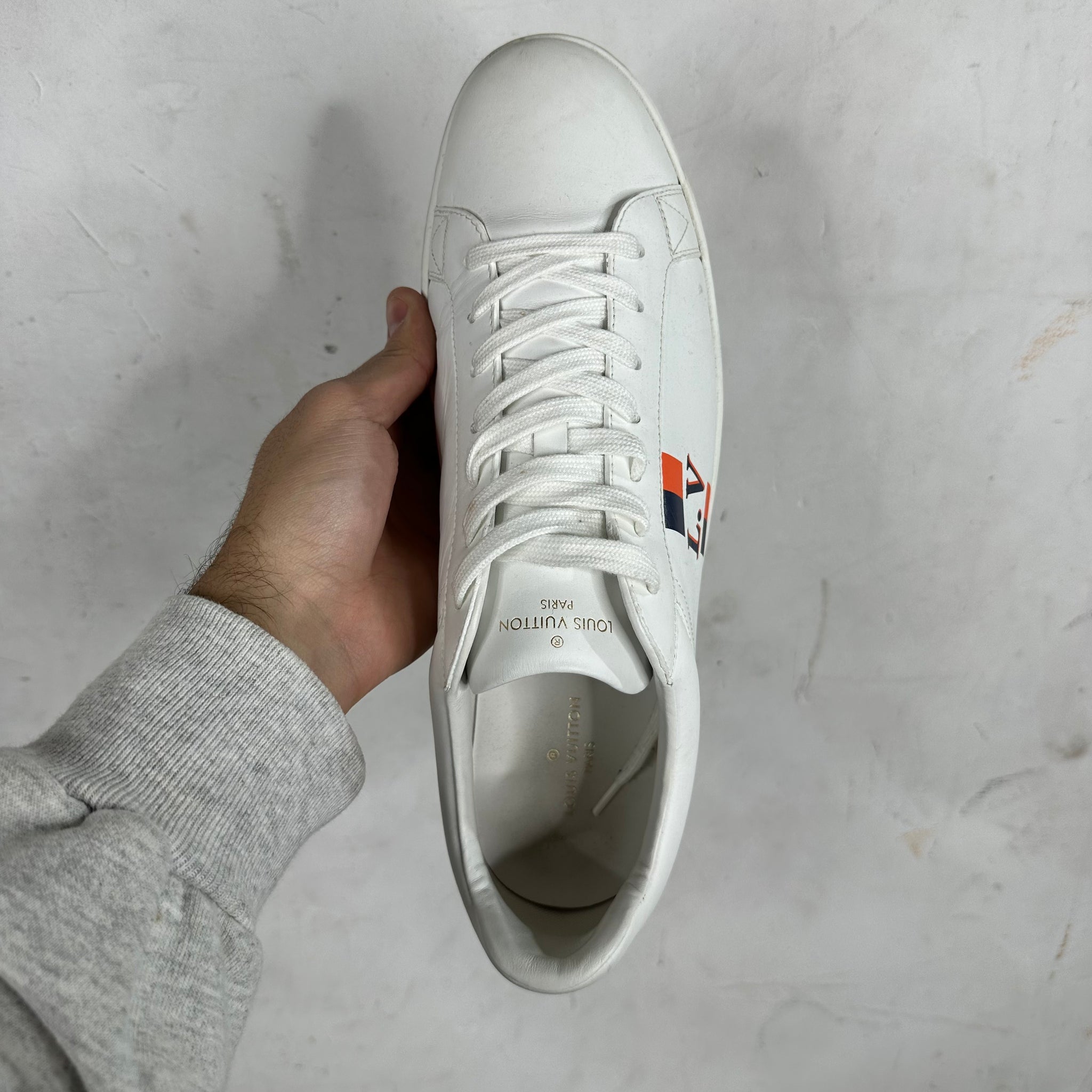 Louis Vuitton White Luxembourg Sneakers