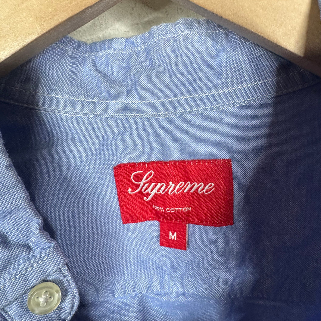 Supreme Split ‘13 Blue Button Up Shirt