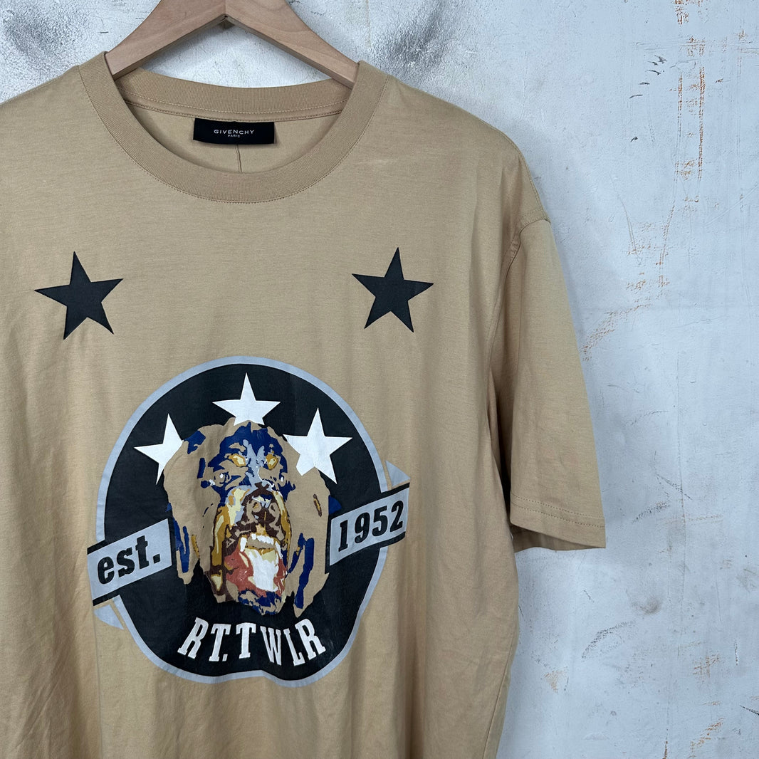 Givenchy Painted Rottweiler Brand T-Shirt