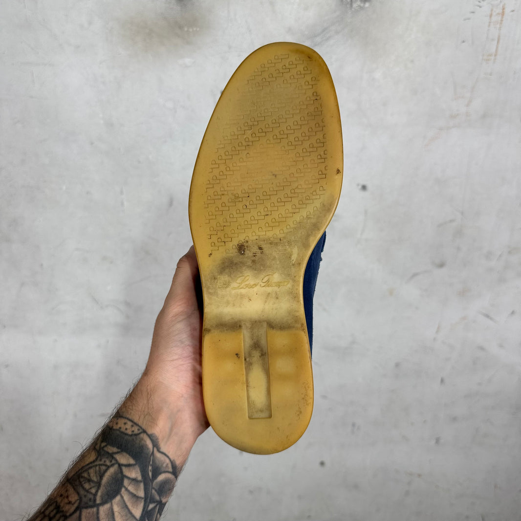 Loro Piana Navy Summer Walk Loafers
