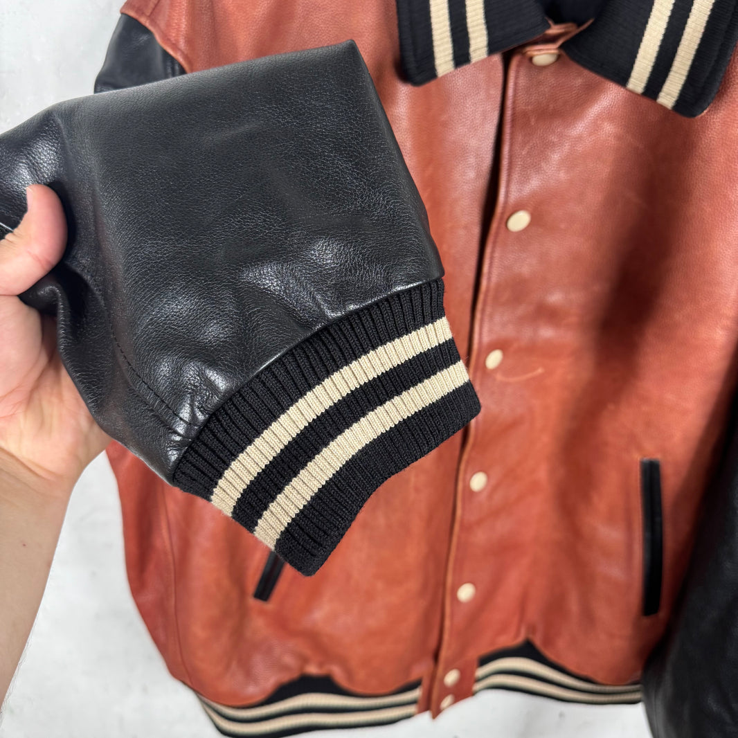 Celine Chenille Patched Leather Varsity