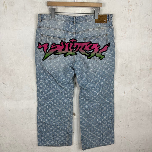 Louis Vuitton Monogram Grafitti Jeans