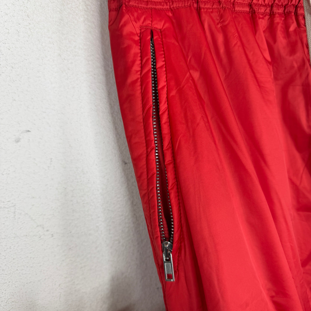 Rick Owens Larry Cardinal Red Track Pants