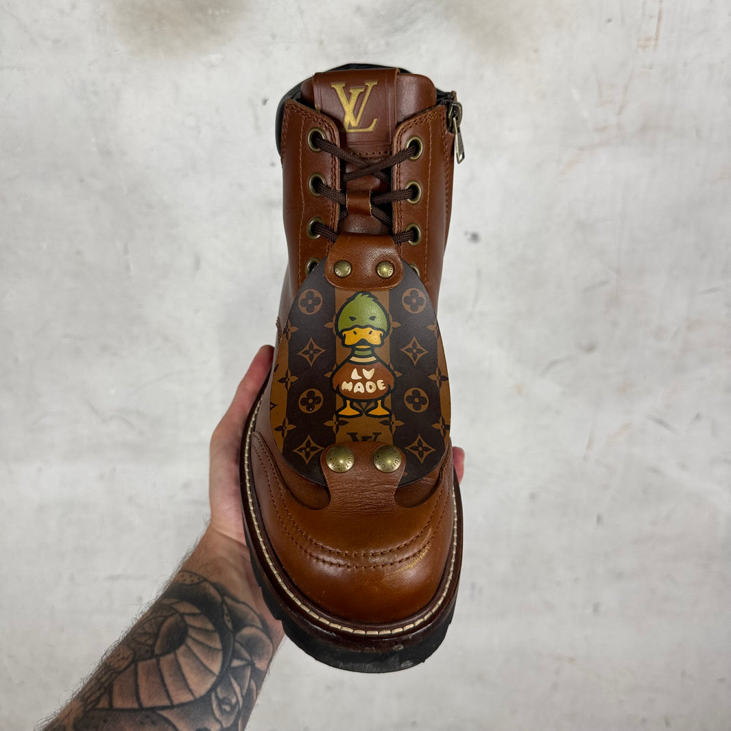 Louis Vuitton x Human Made Lace Up Boots