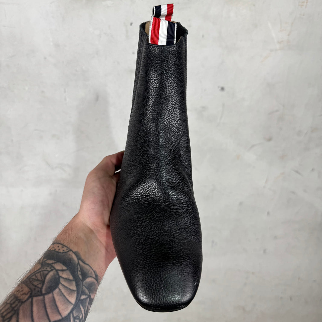 Thom Browne Pebbled Leather Chelsea Boots