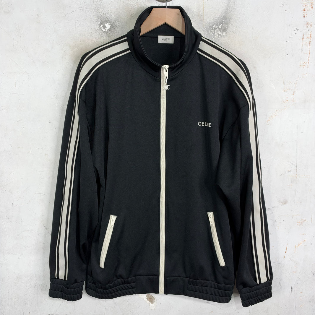 Celine Black Logo Track Jacket