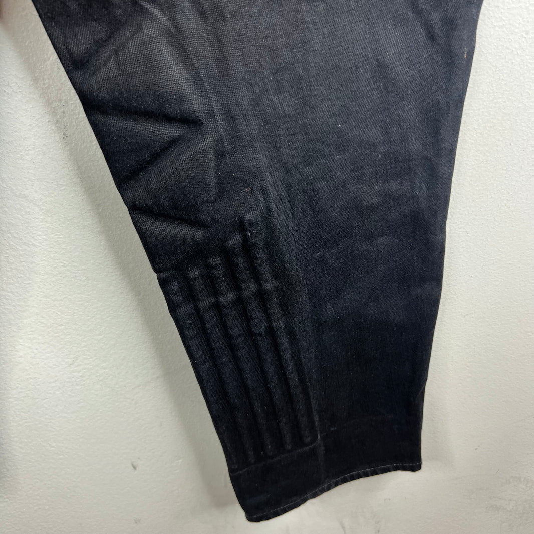 Bottega Veneta Ribbed Ankle Biker Denim Jeans