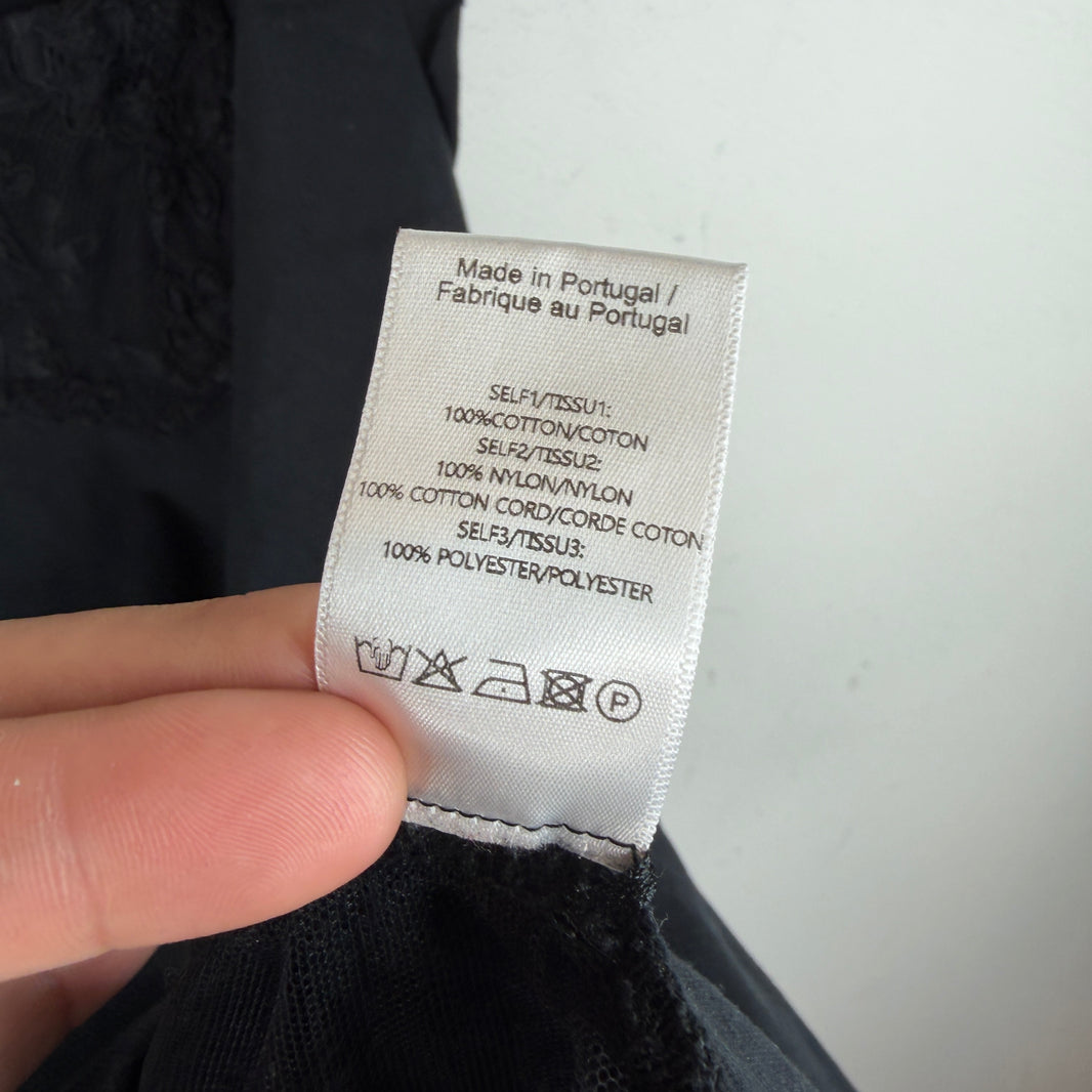 Simone Rocha Hybrid Mesh Lace Sleeveless T-Shirt